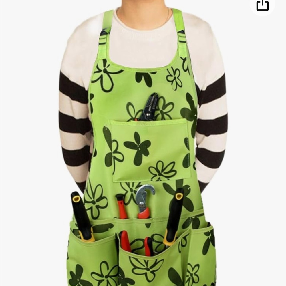 Apron Canvas Garden Work Craft Waxed with Multi Tool Pockets for Women/Men